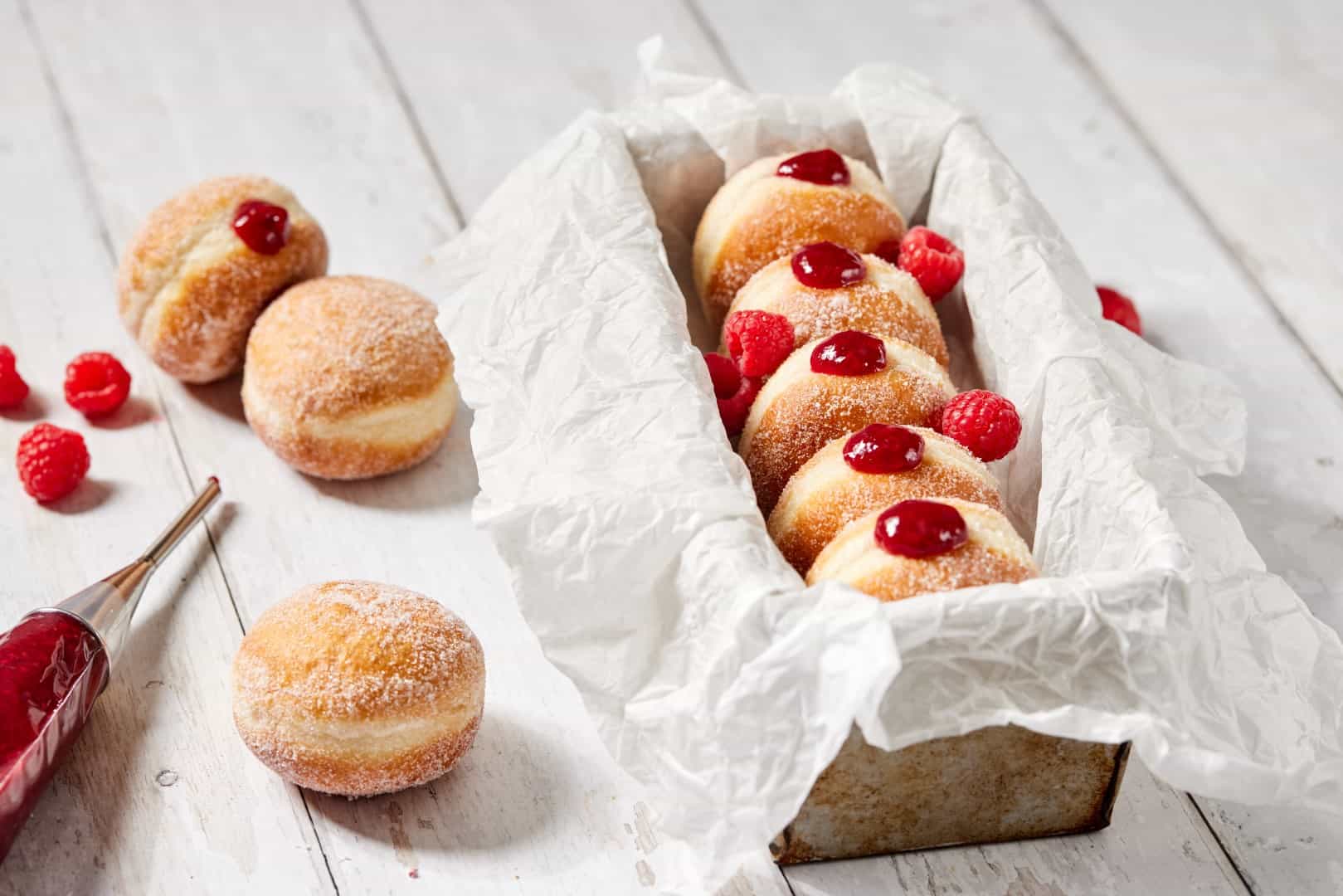 Mixed Berry Bomboloni